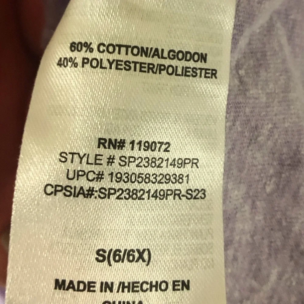 Disney Princess purple little mermaid tee dress in size S (6/6x)